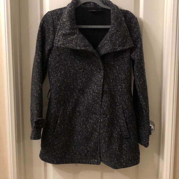 Ike Behar Jackets & Blazers - Fleece Gray Pea Coat